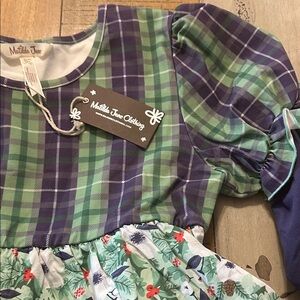 NEW Matilda Jane Purple and Green Plaid Top